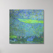 Interactie in Attersee door Klimt,  Art Nouveau Canvas Afdruk (Voorkant)