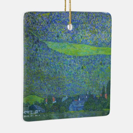 Interactie in Attersee door Klimt, Art Nouveau Keramisch Ornament (Rechts)