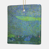 Interactie in Attersee door Klimt, Art Nouveau Keramisch Ornament (Links)