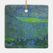 Interactie in Attersee door Klimt, Art Nouveau Keramisch Ornament (Achterkant)