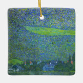Interactie in Attersee door Klimt, Art Nouveau Keramisch Ornament (Voorkant)