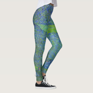 Interactie in Attersee door Klimt,  Art Nouveau Leggings