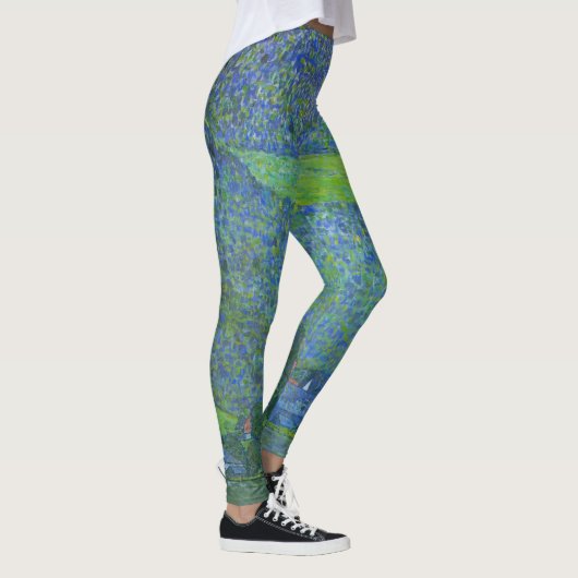 Interactie in Attersee door Klimt,  Art Nouveau Leggings (Rechts)
