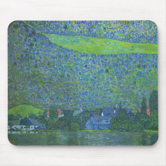 Interactie in Attersee door Klimt,  Art Nouveau Muismat (Voorkant)