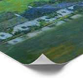 Interactie in Attersee door Klimt,  Art Nouveau Poster (Hoek)