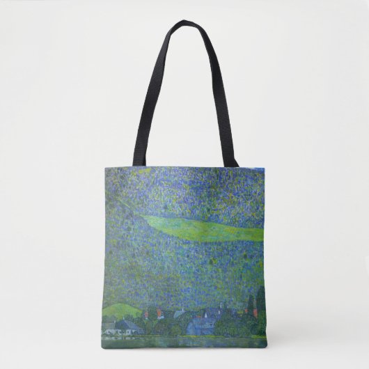 Interactie in Attersee door Klimt,  Art Nouveau Tote Bag (Voorkant)