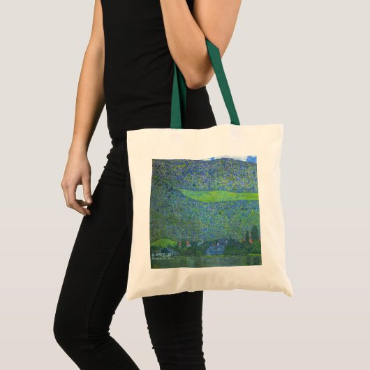 Interactie in Attersee door Klimt,  Art Nouveau Tote Bag (Voorkant (product))