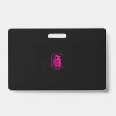 Interactief Geheime Agent Spion Badge - Zwart/Roze (Achterkant)
