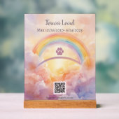 Interactief huisdier-herdenking-acryl bord | QR-co (Neutraal)