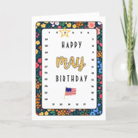 Interactief Verplaats de Star May Birthday-kaart