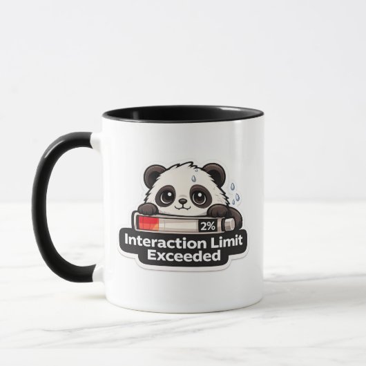 Interactielimiet Overschreden Panda-ontwerp Mok (Links)
