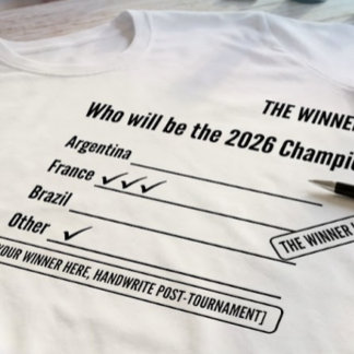 Interactieve 2026 Sportkampioen T-shirt