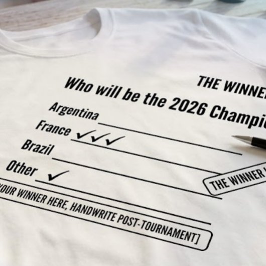 Interactieve 2026 Sportkampioen T-shirt