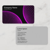 Interactieve bollen - Magenta-lichten Visitekaartje (Voorkant / Achterkant)