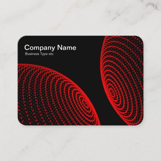 Interactieve bollen - Rode lichten Visitekaartje (Voorkant)