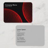 Interactieve bollen - Rode lichten Visitekaartje (Voorkant / Achterkant)