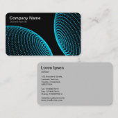 Interactieve bollen - Sky Blue-lampen Visitekaartje (Voorkant / Achterkant)