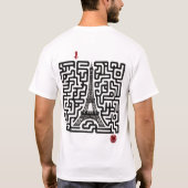 Interactieve Eiffeltoren Doolhof – Los het Pad op  T-shirt (Achterkant)