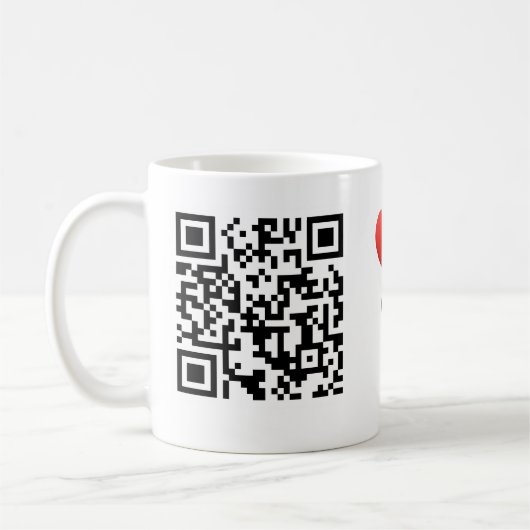 Interactieve "Mijn Liefdesverhaal" QR CClassic Mok (Links)
