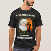 Interactieve QR-code aangepaste foto Vaderdag T-shirt (Voorkant)