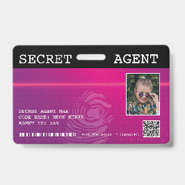 Interactieve Secret Agent Spy Badge - Roze