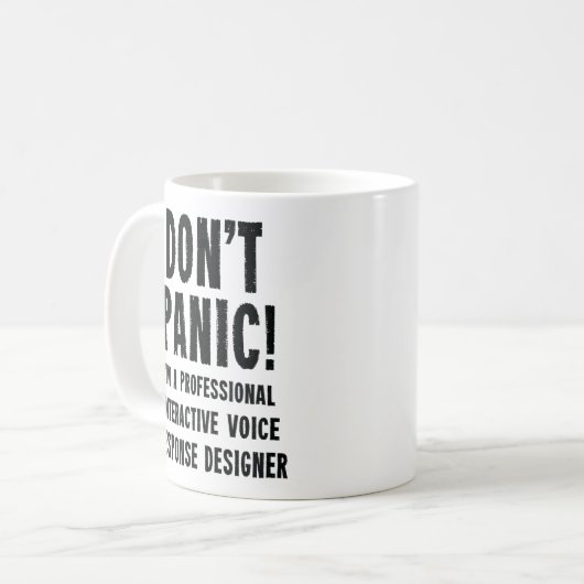 Interactieve spraakresponsontwerper koffiemok (Voorkant links)