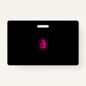 Interactive Secret Agent Spy Badge - Zwart/Roze (Achterkant)