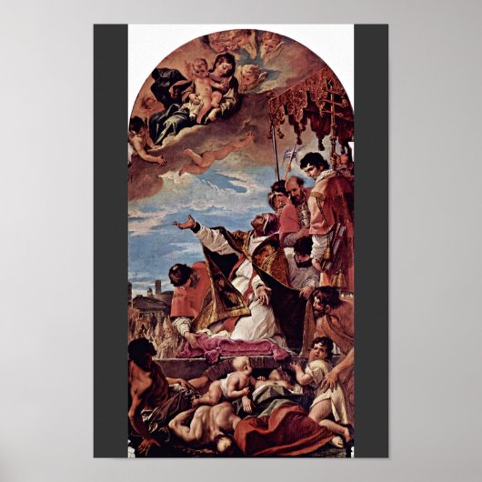 Intercessie, paus Gregory de Grote (de Plague) Poster (Voorkant)