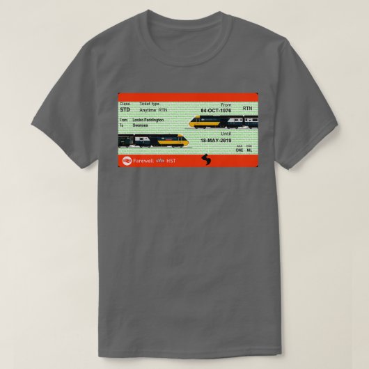 INTERCITY 125 HST T-SHIRT (Design voorkant)