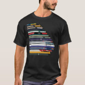 Intercity 125 Outline In Liveries T-shirt (Voorkant)