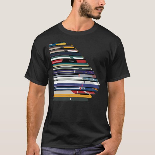 Intercity 125 Outline In Liveries    T-shirt (Voorkant)