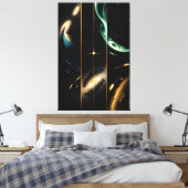 Interconnected Universes Canvas Afdruk (Insitu (Slaapkamer))