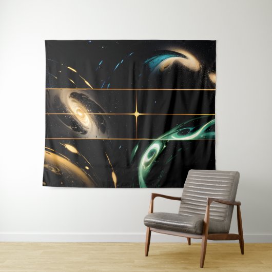 Interconnected Universes Wandkleed (In Situ (horizontaal))