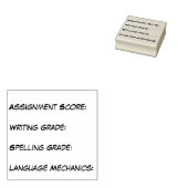 Intercurriculum-overschrijdende beoordelingsstempe rubberstempel (Gestempeld)