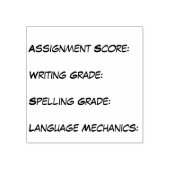 Intercurriculum-overschrijdende beoordelingsstempe rubberstempel (Afrduk)