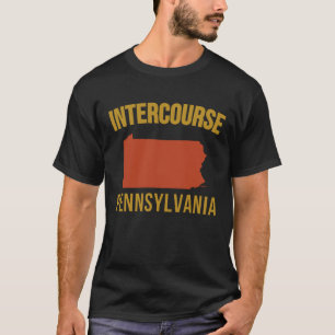 Intercursus Pennsylvania Map, Lancaster Pa T-shirt