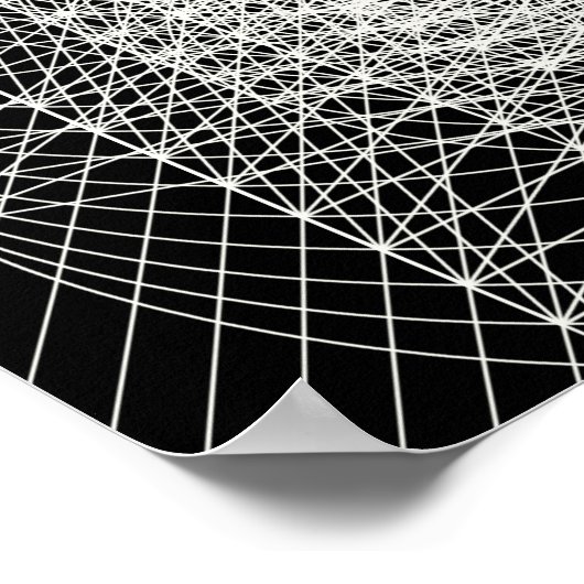 Interdimensionale gesuikerde geometrie Het mormgat Poster (Hoek)