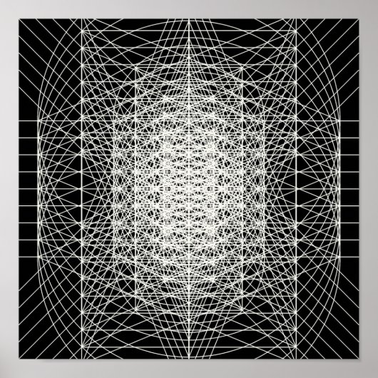 Interdimensionale gesuikerde geometrie Het mormgat Poster (Voorkant)