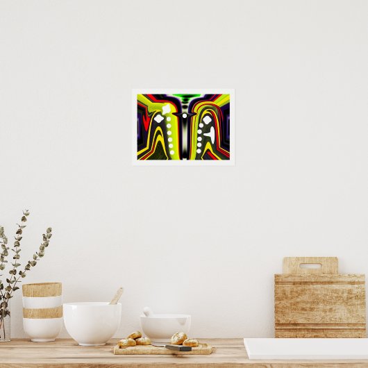 Interdimensionale sporen poster (Keuken)