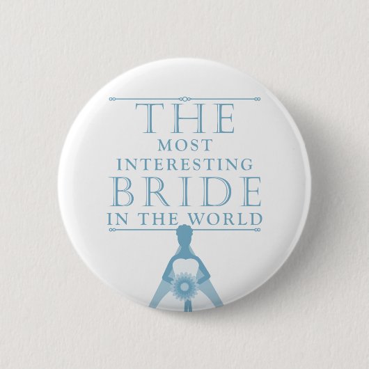 Interessant Bride Bachelorette-Button Ronde Button 5,7 Cm (Voorkant)