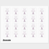 Interessant Bride Bachelorette-Stickers Vierkante Sticker (Vel)