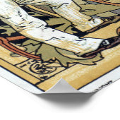 Interessant  British Empire wereldkaart 1886: Poster (Hoek)