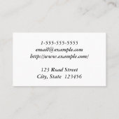 Interessant en professioneel paralegaal Visitekaar Visitekaartje (Achterkant)