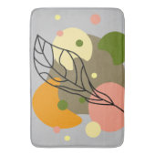 Interessante abstracte plekjes met bladeren badmat (Voorkant Verticaal)