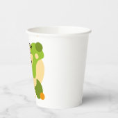 Interessante abstracte plekjes met bladeren papieren bekers (Links)