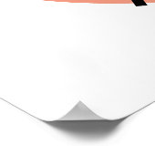 Interessante abstracte plekjes met bladeren poster (Hoek)