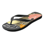 Interessante abstracte plekjes met bladeren teenslippers (Schuin)