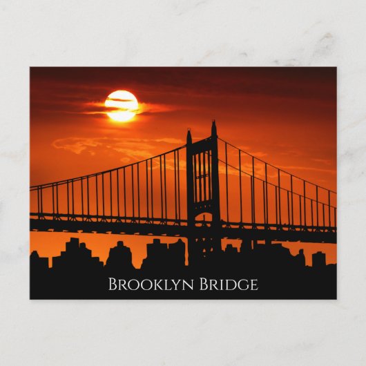 Interessante Brooklyn Bridge feiten Briefkaart (Voorkant)