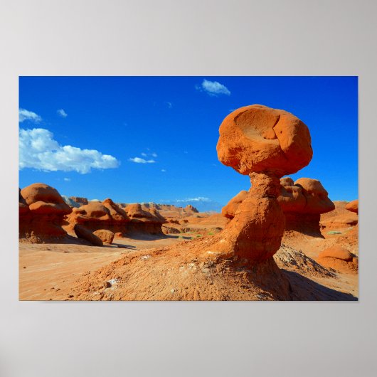 Interessante Desert Rock-formaties Poster (Voorkant)