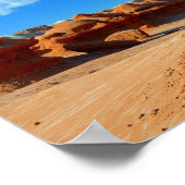 Interessante Desert Rock-formaties Poster (Hoek)